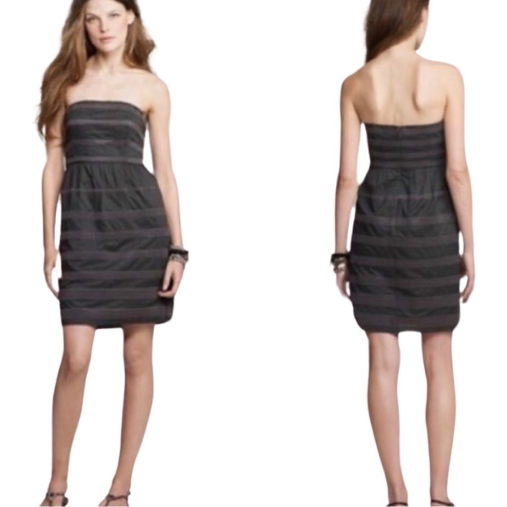 J. CREW Strapless Tone on Tone Dress